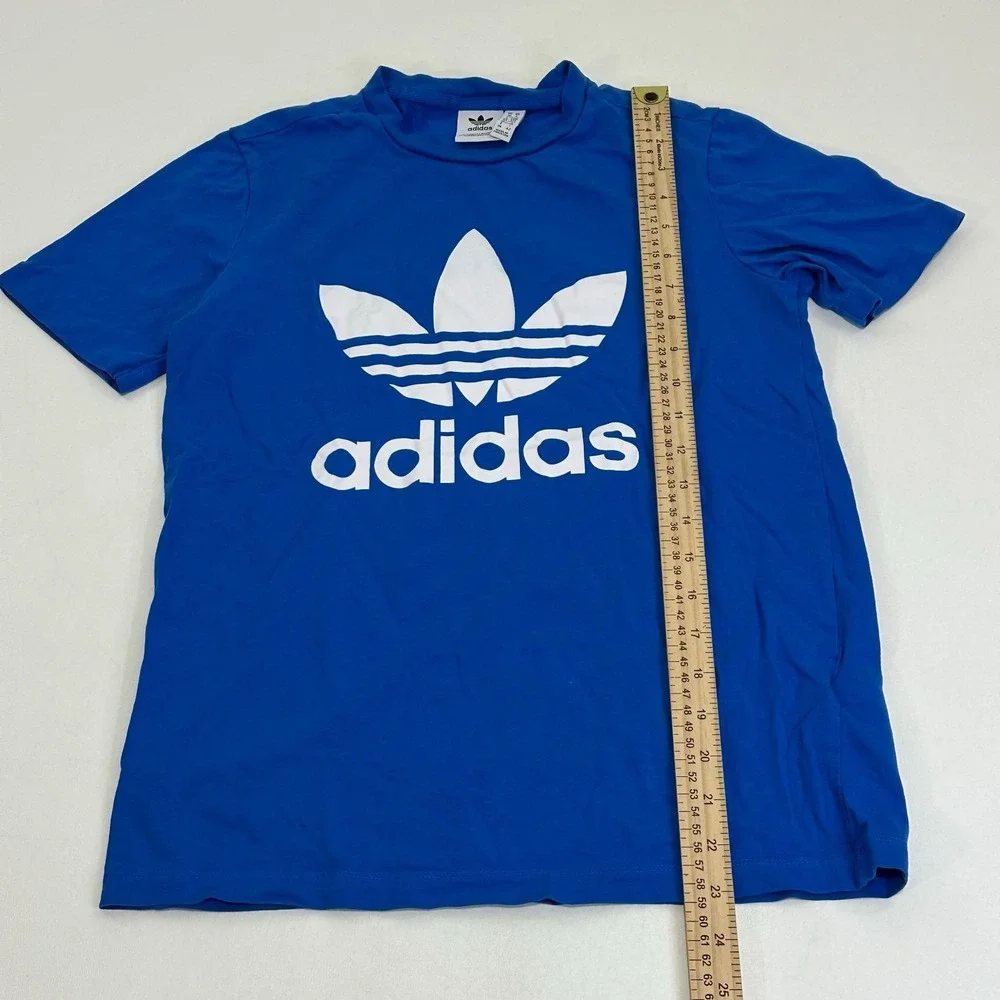 Adidas Men's Short‎ Sleeve Graphic Shirt, Blue, Size Small